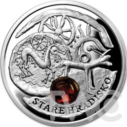 Niue 2010 1$ Stare Hradisko Amber Route UNC Silver Coin