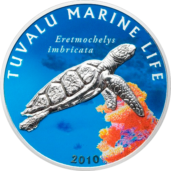 Details about   Tuvalu 2010 Hawksbill Turtle Dollar Silver Coin,Proof
