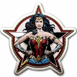 Wonder Woman 5 oz Proof-like Silver Coin 5$ Barbados 2023