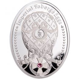 Order of St. George Egg Imperial Faberge Eggs Proof Silver Coin 1$ Niue 2012