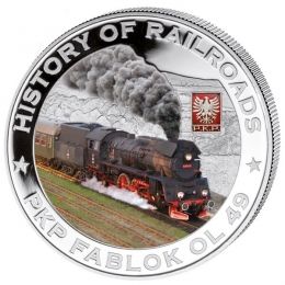 China Railways Typsy Proof Silver Coin Details about   Liberia 2011 $5 History of Railroads 